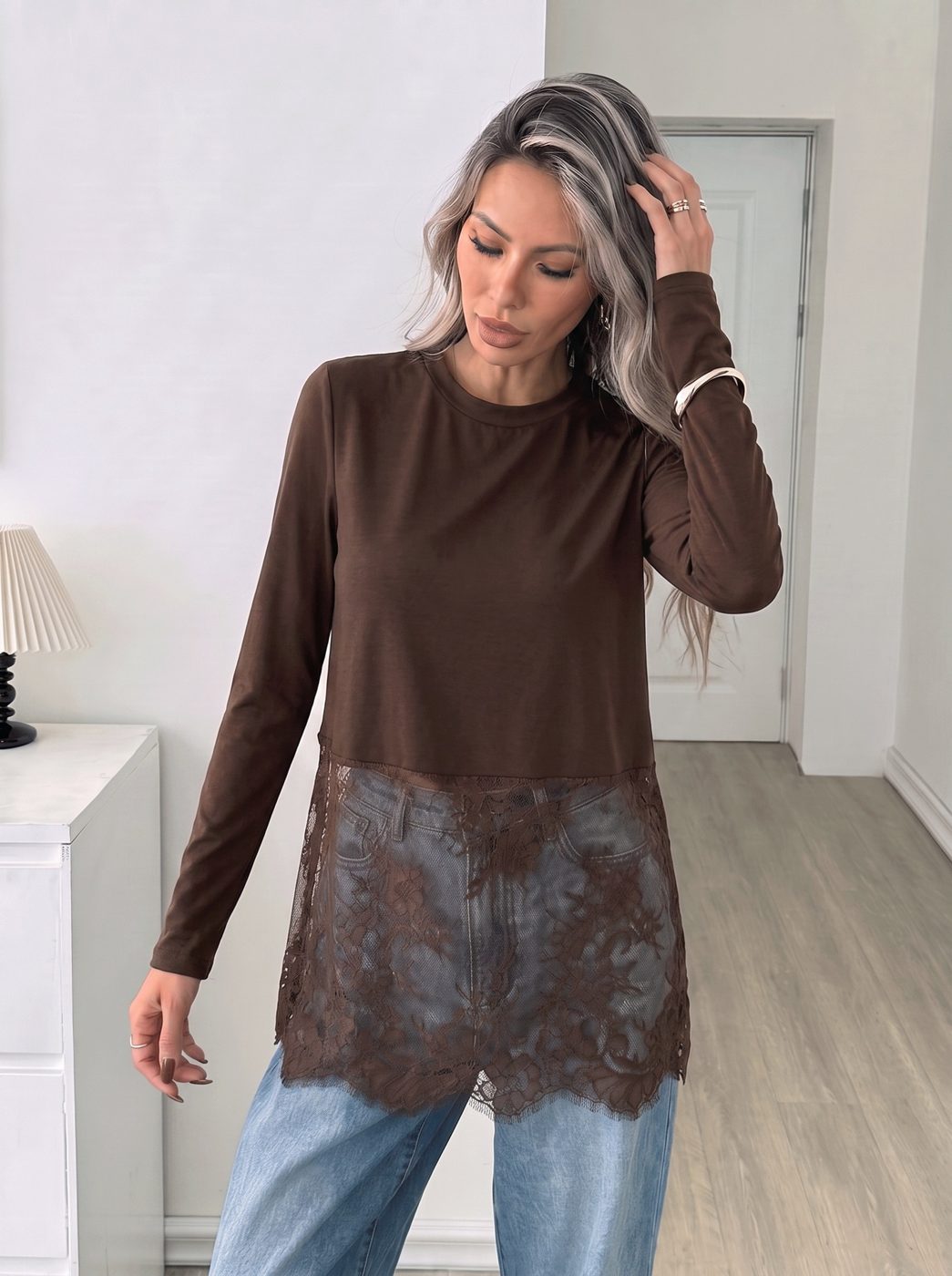 Black Lace Top