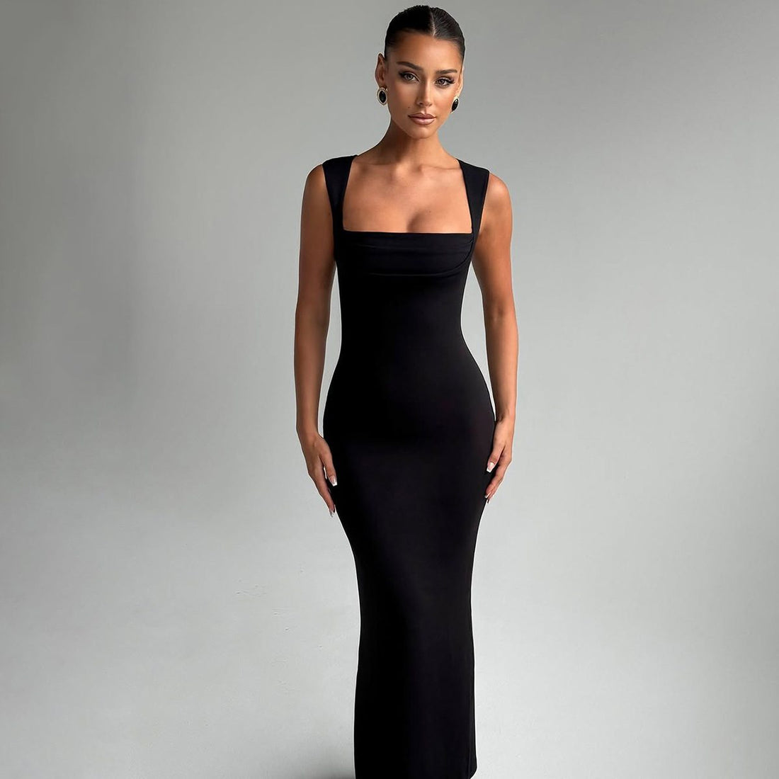 Square-Neck Maxi Dress