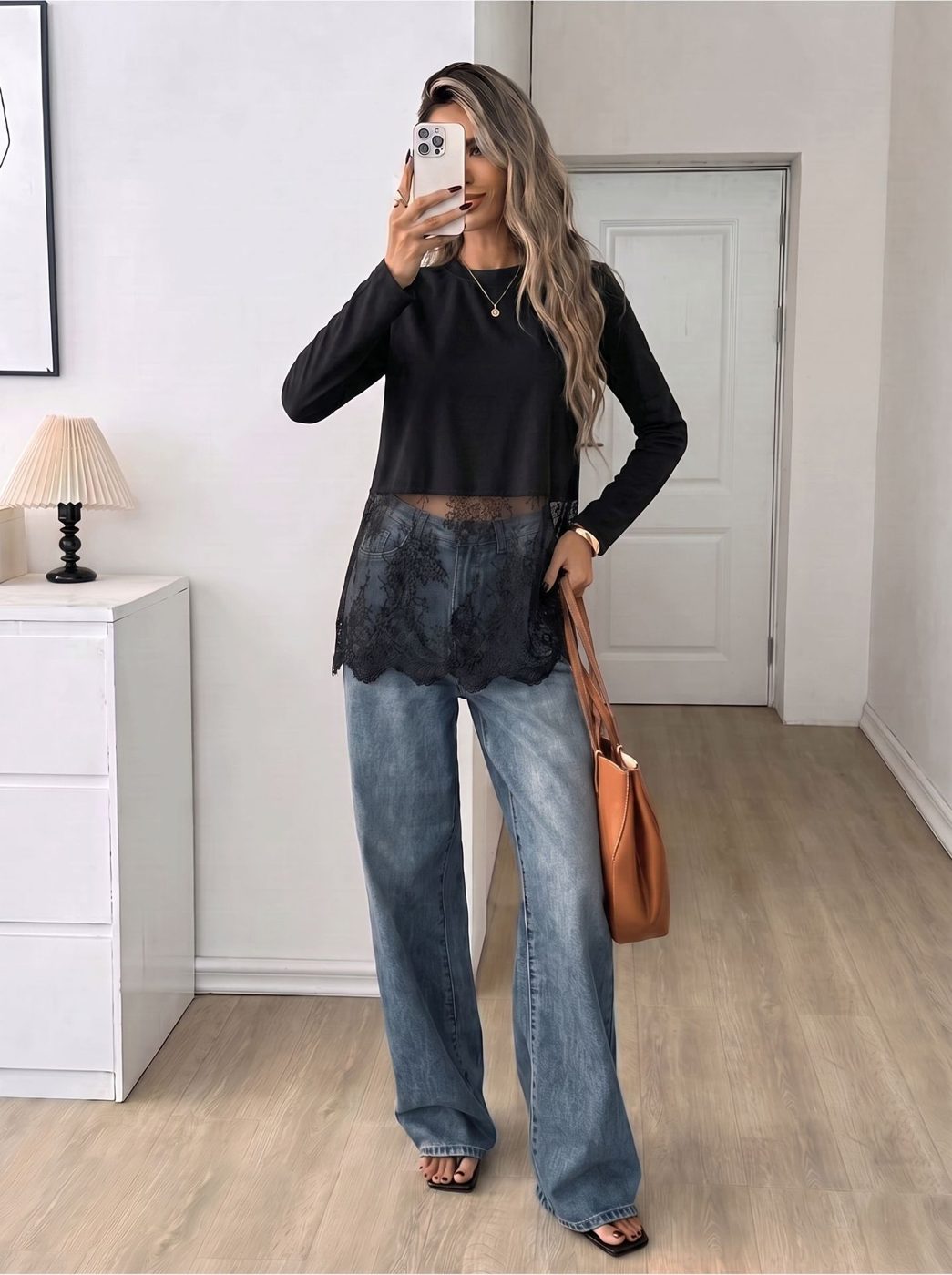 Black Lace Top