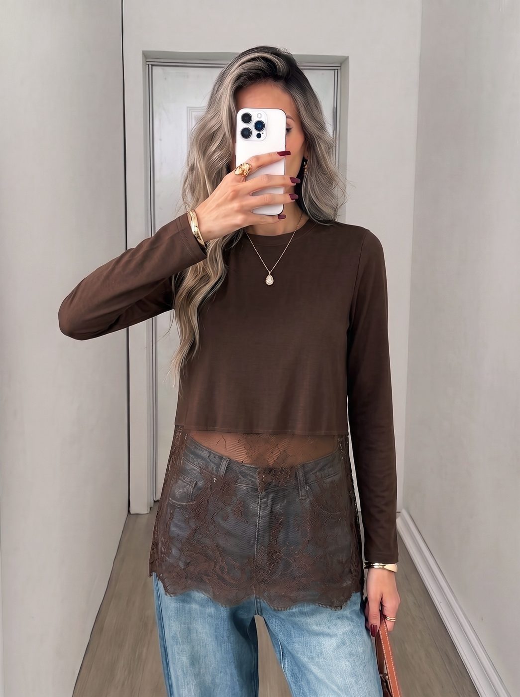 Black Lace Top