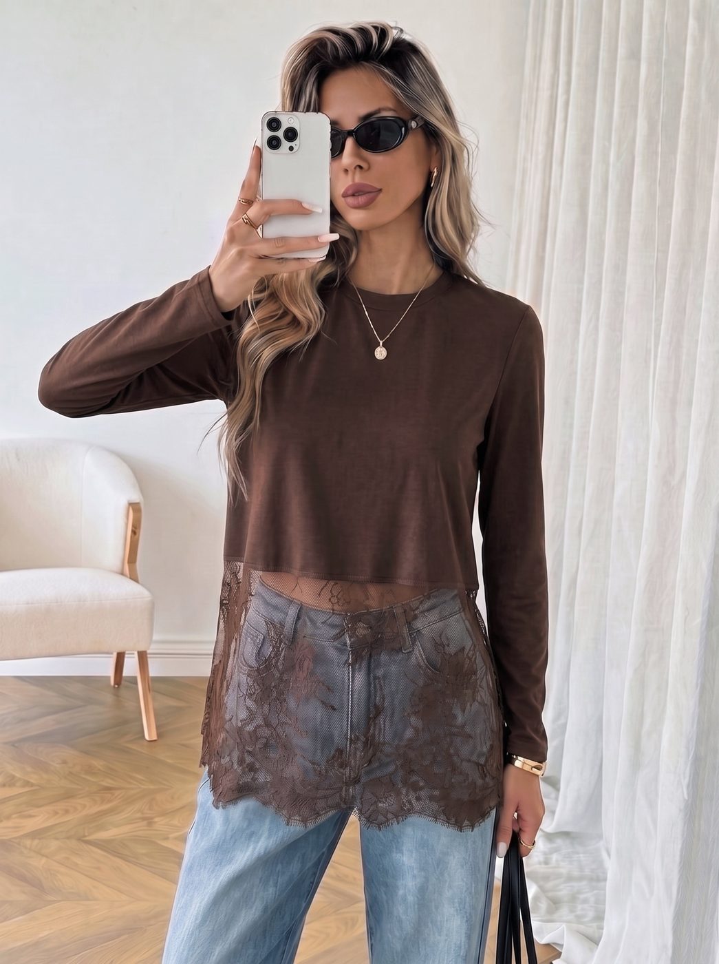 Black Lace Top
