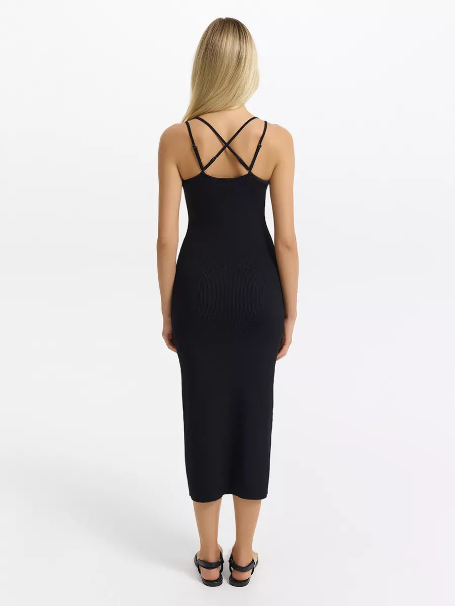 Ribbed Cami Midi Dress