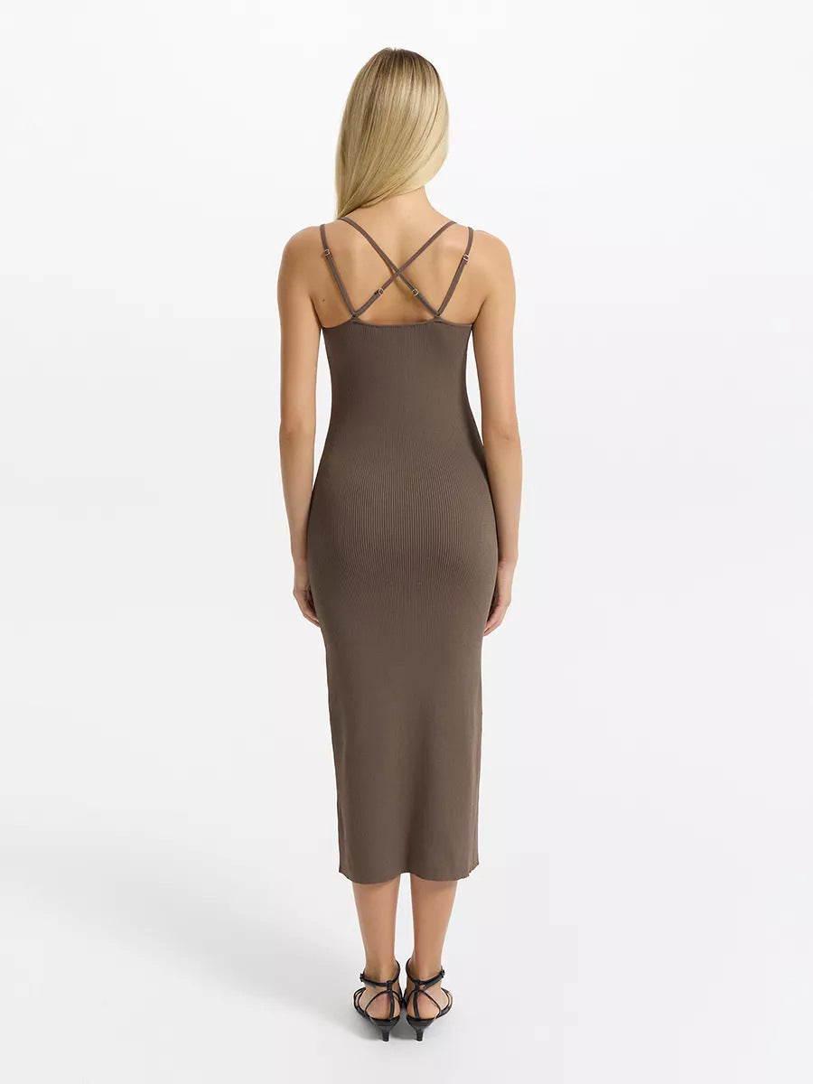 Ribbed Cami Midi Dress