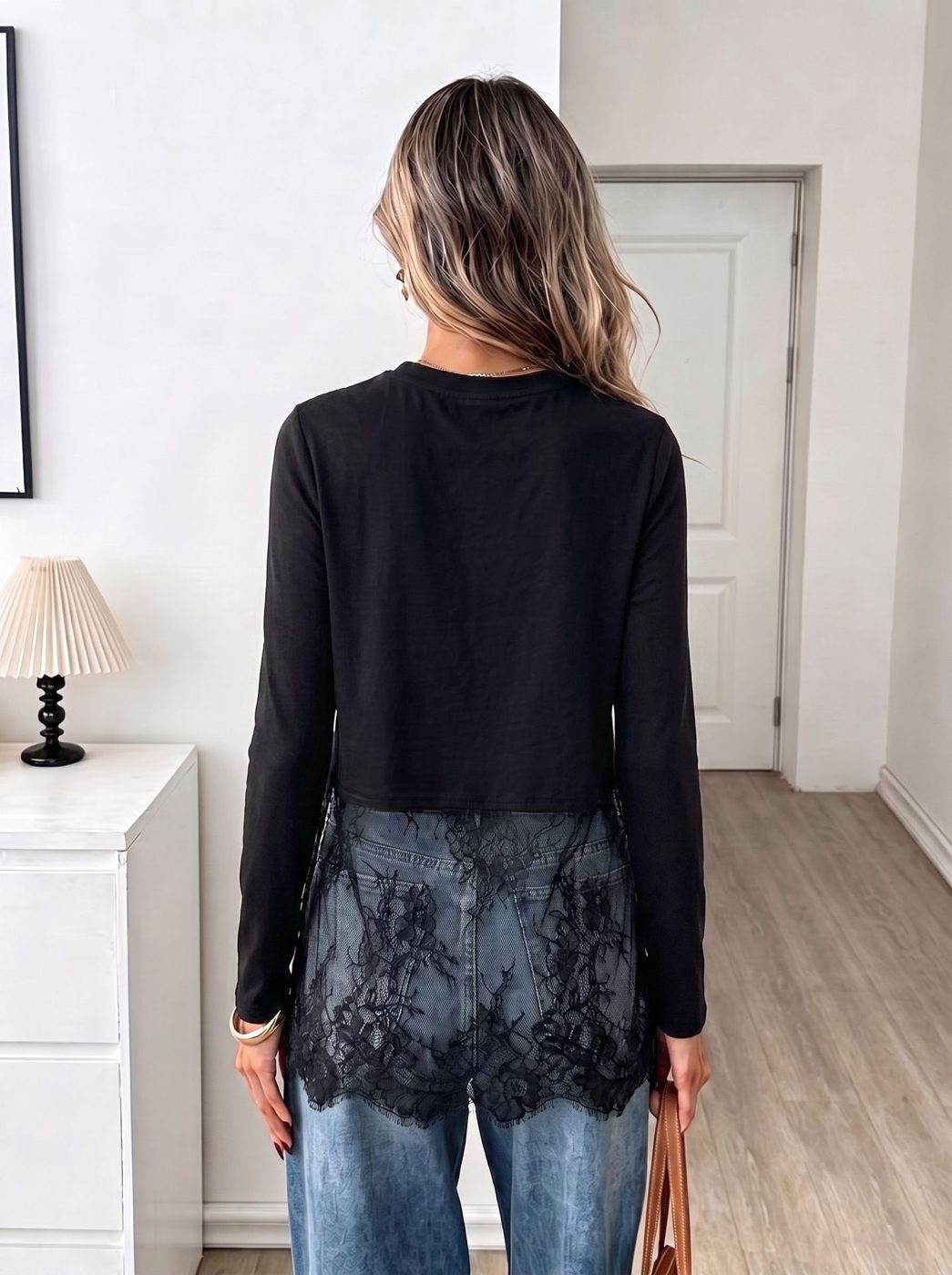 Black Lace Top